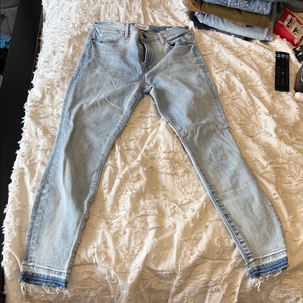 Frame Denim Women's Light Wash Skinny Jeans